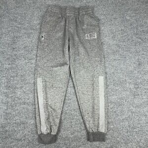 NBA‎ Jogger Pants Youth See Measurements Gray Heather Reflective Cuffed Lounge